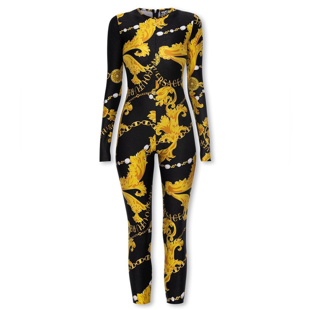 VERSACE JEANS COUTURE Black & Gold Jumpsuit